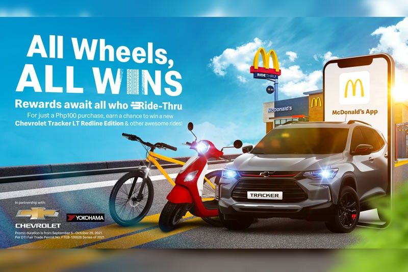 Get a chance to win brand new wheels through McDonaldâ��s All Wheels, All Wins Promo!