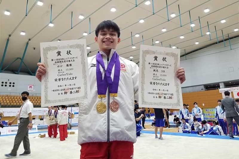 Yulo wins two medals in first competition after Olympics