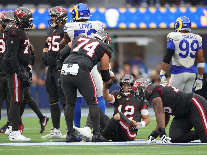 INGLEWOOD, CA - SEPTEMBER 26: Los Angeles Rams wide receiver DeSean Jackson  (1) before a game between the Tampa Bay Buccaneers and the Los Angeles Rams  at SoFi Stadium on September 26