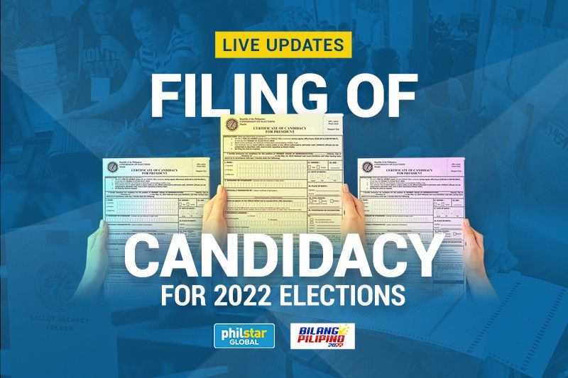 LIVE updates: Filing of COCs for 2022 elections â�� Day 8
