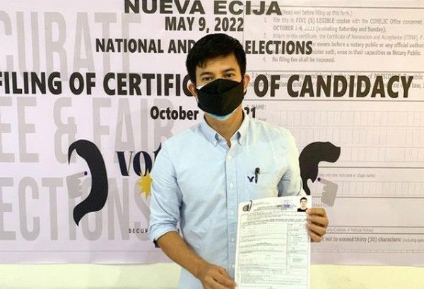 Jason Abalos to run for board member in Nueva Ecija