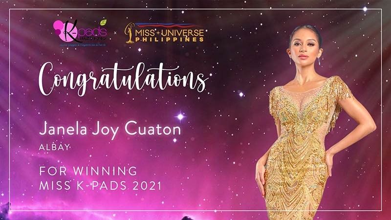 Miss Universe Philippines names Janela Joy Cuaton of Albay as Miss K-Pads