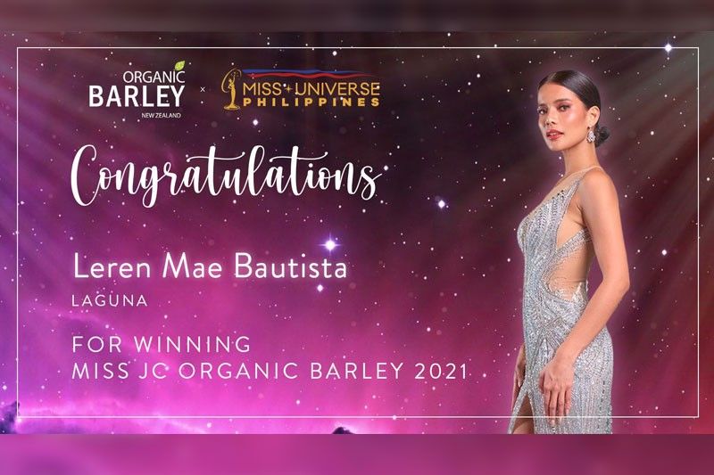 Miss Universe Philippines names Miss JC Organic Barley