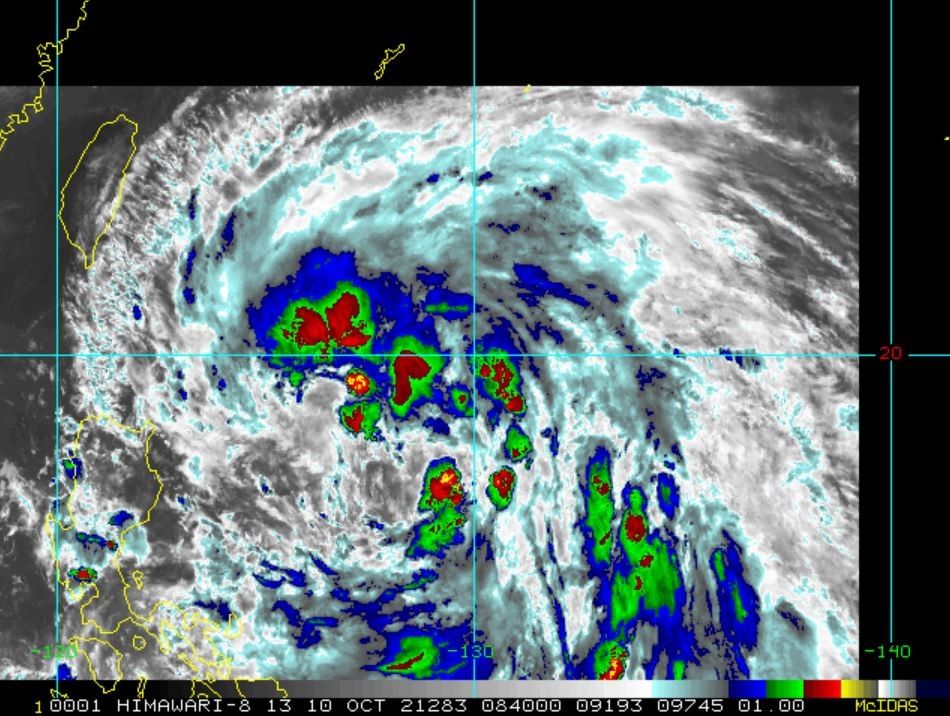 Signal No. 2 up over several areas in North Luzon due to 'Maring' winds