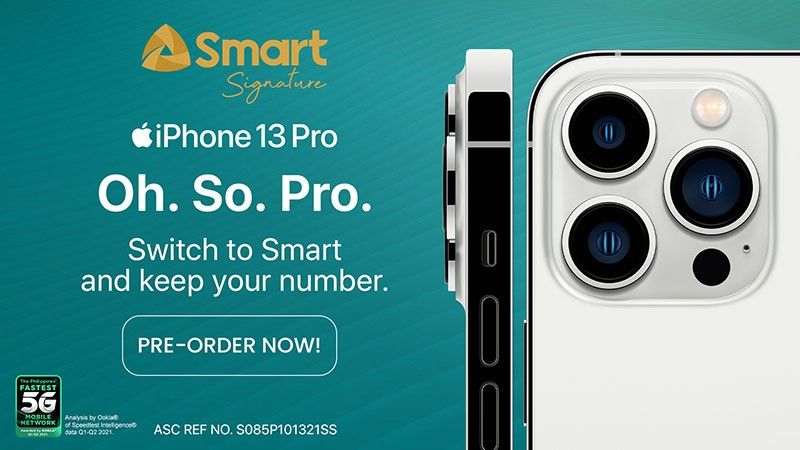 Smart offers iPhone 13 on country's fastest 5G network for P2,699 per month