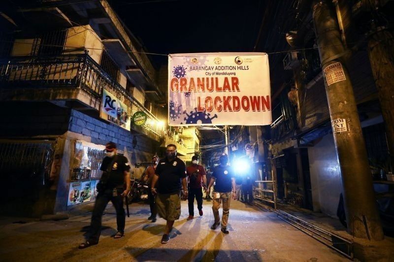 Mga lugar sa Metro Manila na nasa granular lockdown muling tumaas sa 105