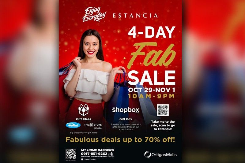 Don't Estancia's 4-day Fab Sale with up to 70% discount this weekend