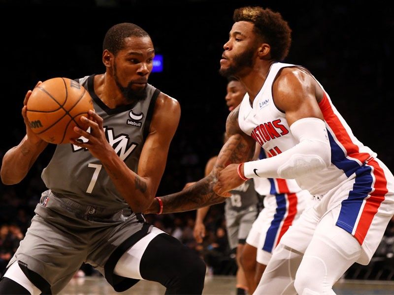 Durant ejected in Nets' dominating win over Pistons