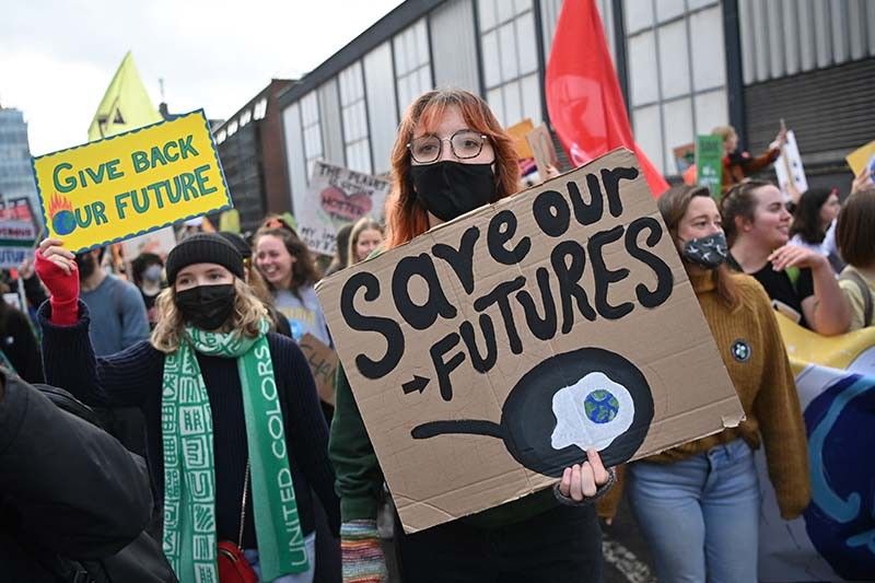 Young activists demand better future, climate action at COP26 protest