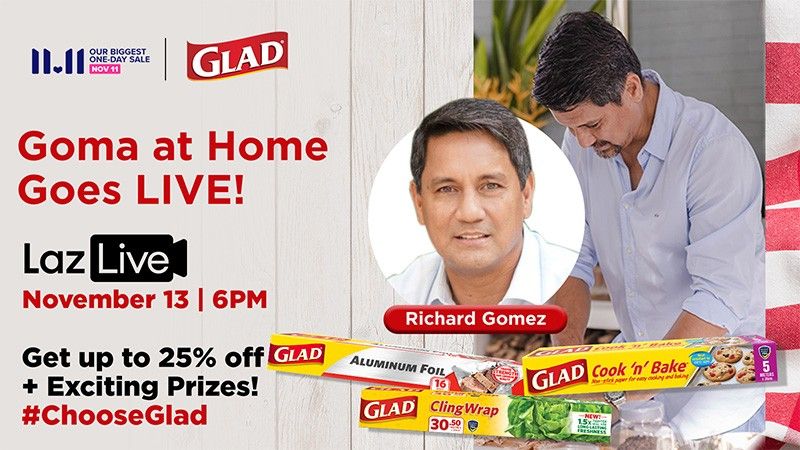 Catch Richard Gomez with Glad Kitchen on LazLive