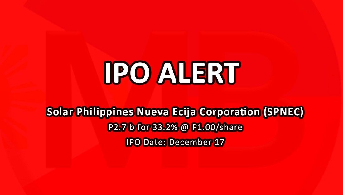 Komentar Saham: Solar Philippines merencanakan IPO P2.7-B pada bulan Desember