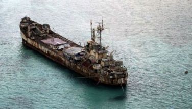The BRP Sierra Madre serves as an outpost of the Philippine Marines in the West Philippine Sea. The Philippine government ran it aground deliberately on Ayungin (Second Thomas Shoal) in 1999 to assert the country's sovereignty in that part of the South China Sea.