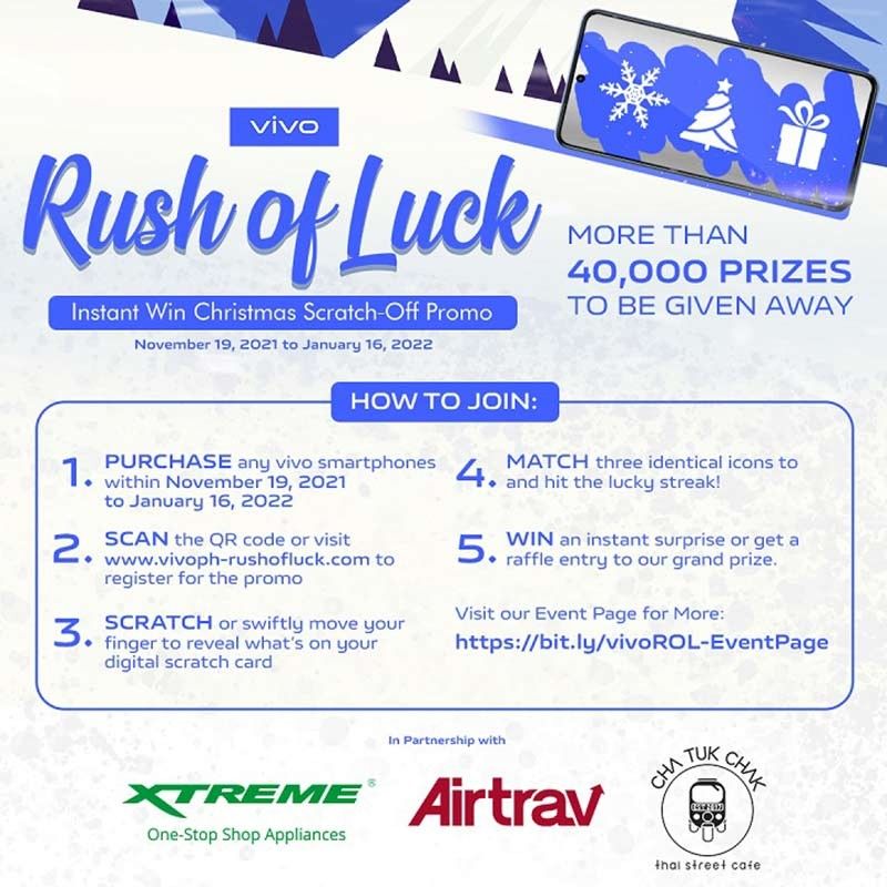 vivo menghadirkan ‘Rush of Luck’ melalui promo digital scratch-off