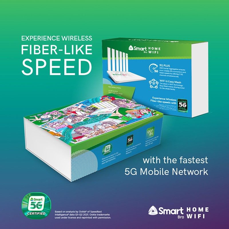 Smart offers wireless fiber-like speeds to Filipino homes with countryâ��s first 5G Prepaid Home WiFi 
