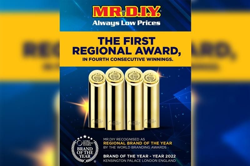 MR D.I.Y. wins Brand of the Year Regional Award for 2021-2022