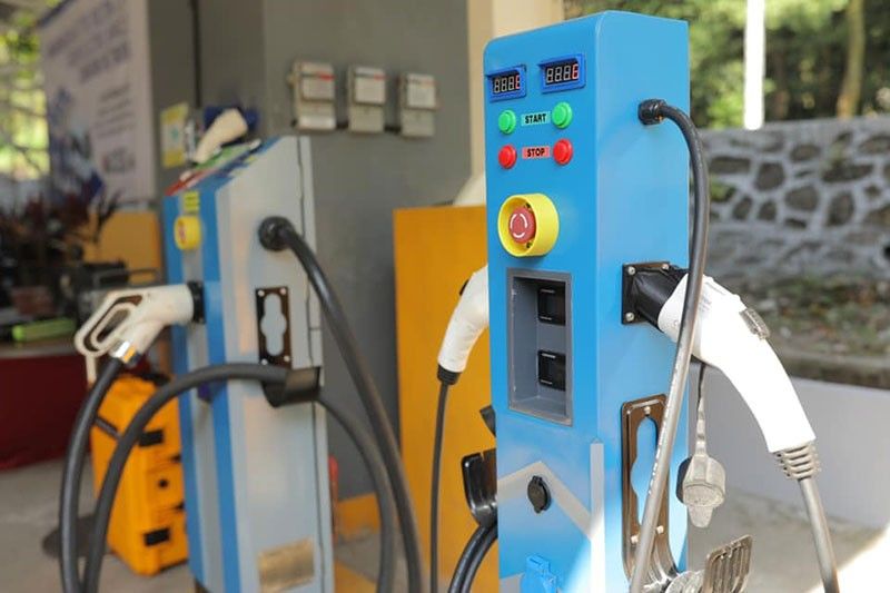 DOST opens electric vehicle charging stations in Quezon City