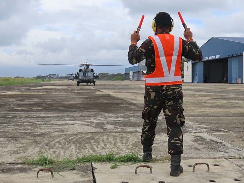 PAF Black Hawks bring typhoon aid to remote areas of Palawan