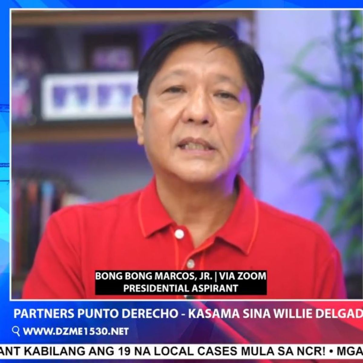 Marcos gave radio interview before disqualification case hearing