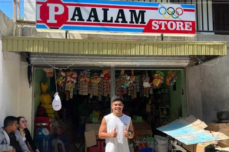 Olympic silver medalist Carlo Paalam puts up mini grocery