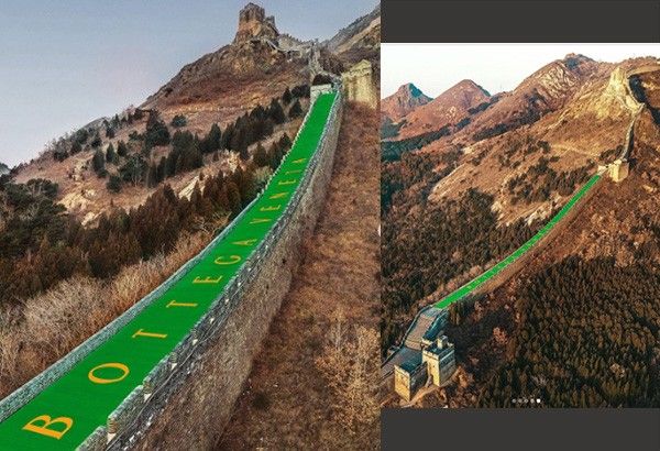 Bottega Veneta memposting iklan di Tembok Besar China untuk Tahun Baru Imlek 2022