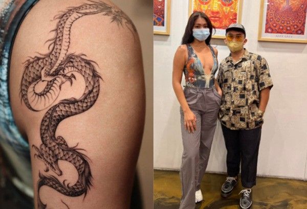 Nadine Lustre now literally a girl with the dragon tattoo