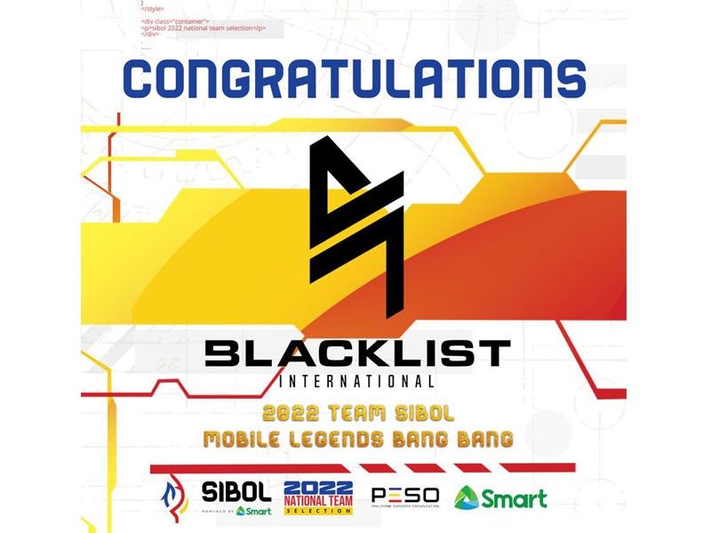 Sibol to field Blacklist International for 2022 SEA Games Mobile Legends tourney