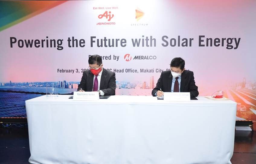 Meralco unit to install solar project in Ajinomoto's Bulacan plant