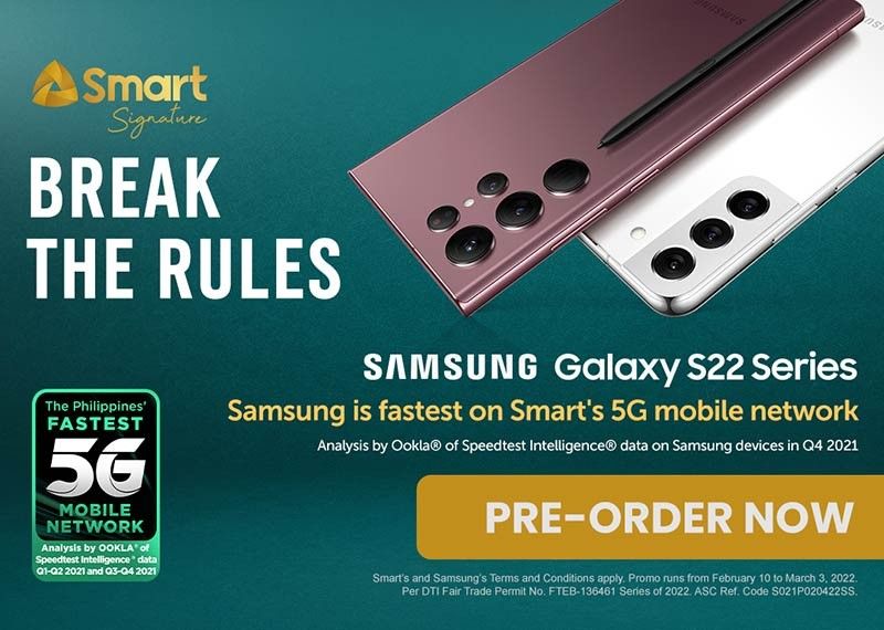 Experience PHâ��s fastest 5G mobile network with new Samsung Galaxy S22 Series on Smart Signature