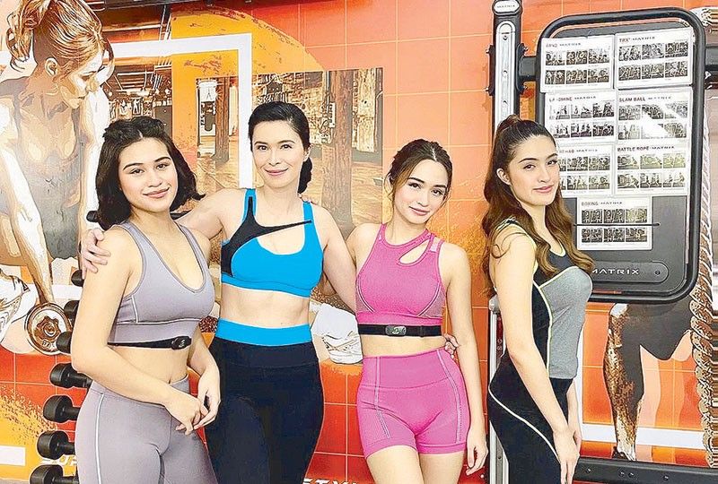 Sunshine Cruz and daughters make fitness a family affair