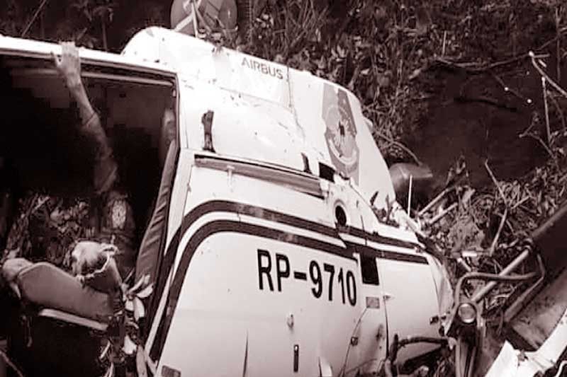 PNP Chopper bumagsak: 1 pulis patay, 2 sugatan