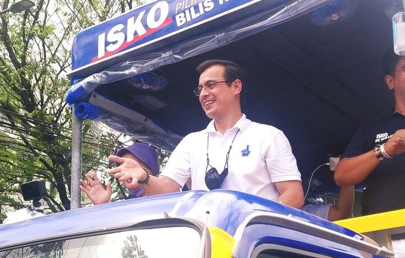 Isko Moreno says willing to appoint Robredo to Cabinet if elected president