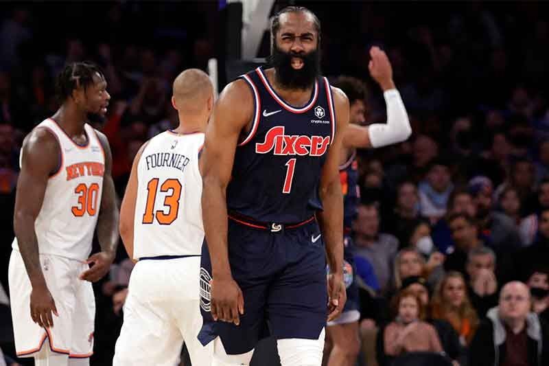 Harden shines in Philly home debut with 26 points vs Knicks