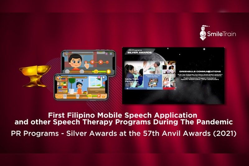 Smile Train bags silver at the 57th Anvil Awards for first-ever Filipino mobile speech application