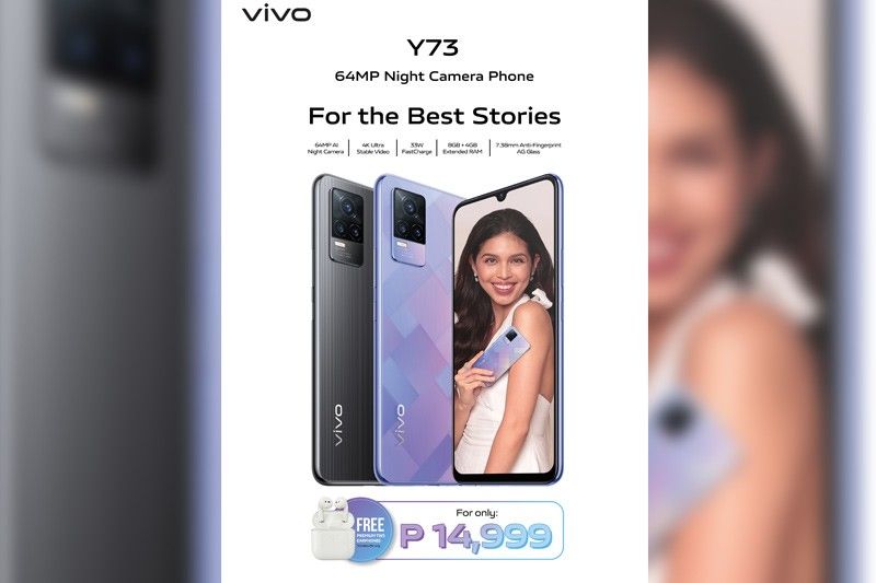 vivo Y73 with 64MP AI Night Rear Camera, now available in the Philippines