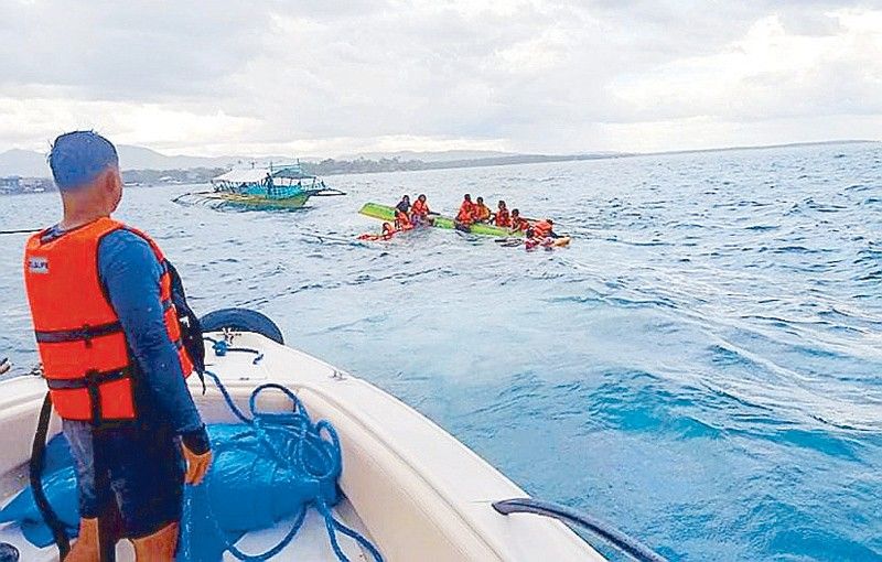 56 rescued as boats capsize off Negros