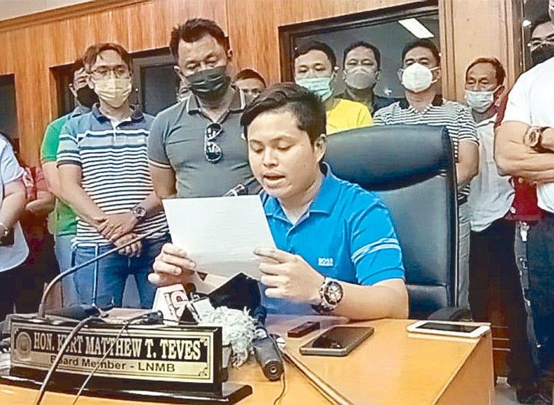 Teves son quits barangay post, provincial board 