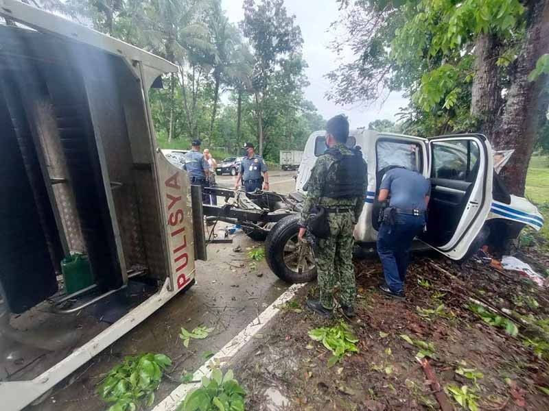Polisi tewas, 4 terluka saat truk patroli menabrak pohon di kota Zamboanga del Norte