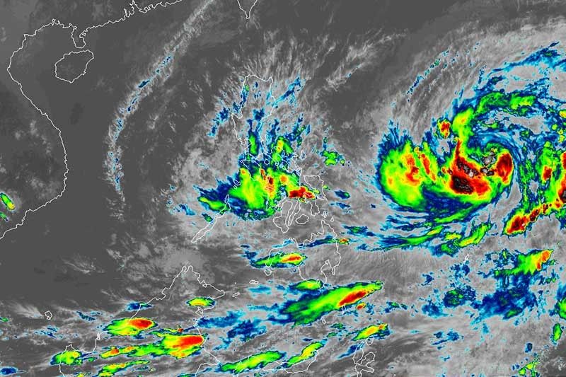 Tropical Depression Agaton makes landfall in Samar