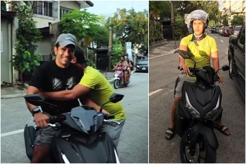 Gerald Anderson sinorpresa ng motorsiklo PA niyang nag-birthday