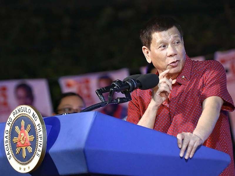 Duterte admits vote buying can't be controlled