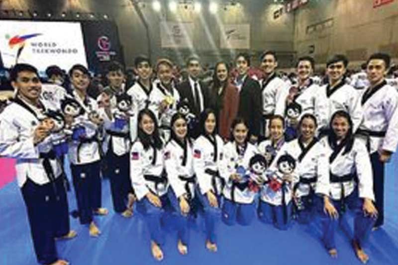 Philippines poomsae taekwondo team wagi ng 5 medalya