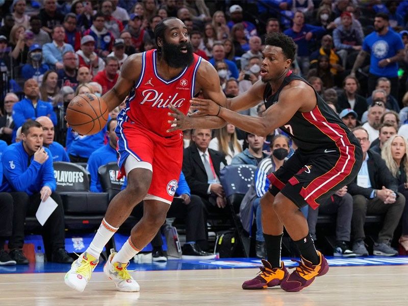 Sixers cool down Heat to tie series