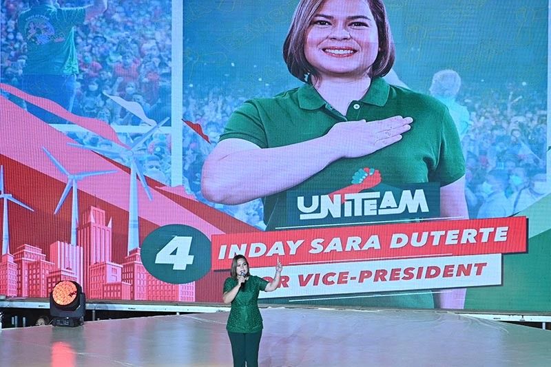 Sara Duterte leads VP race in partial, unofficial count