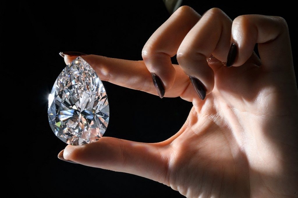 Biggest white diamond ever auctioned fetches $21.9 million