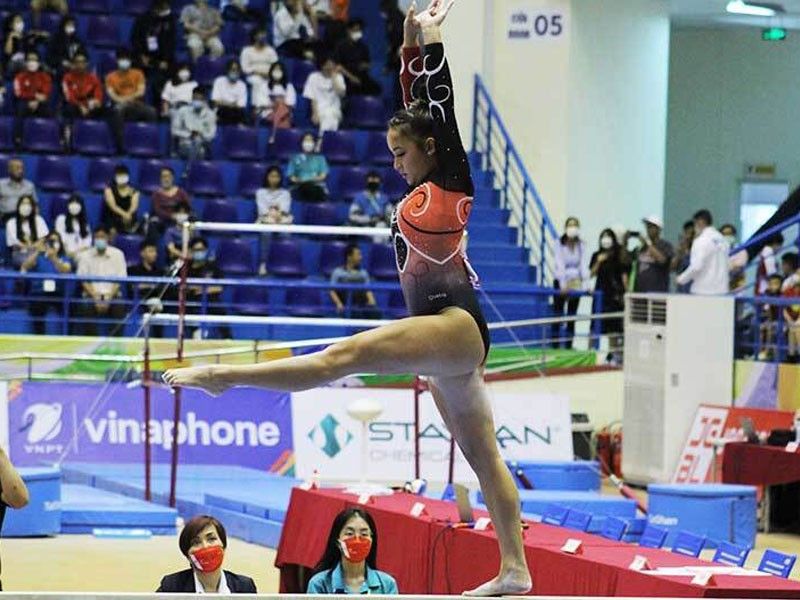 Finnegan sweetens SEA Games haul with silver in balance beam