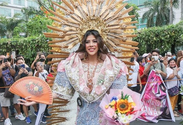 Hipon Girl slays in P150K-couture in Binibining Pilipinas Flores de Mayo