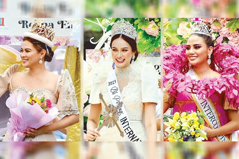 Binibinis dazzle in Grand Santacruzan spectacle