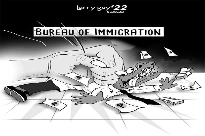 EDITORYAL - Unahin, mgaÂ­corrupt sa Bureau of Immigration