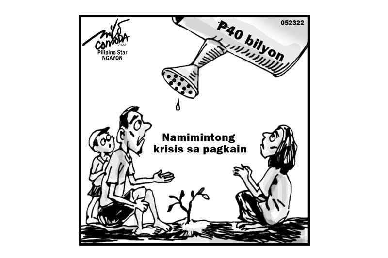 EDITORYAL - Krisis sa pagkain babala ng DA