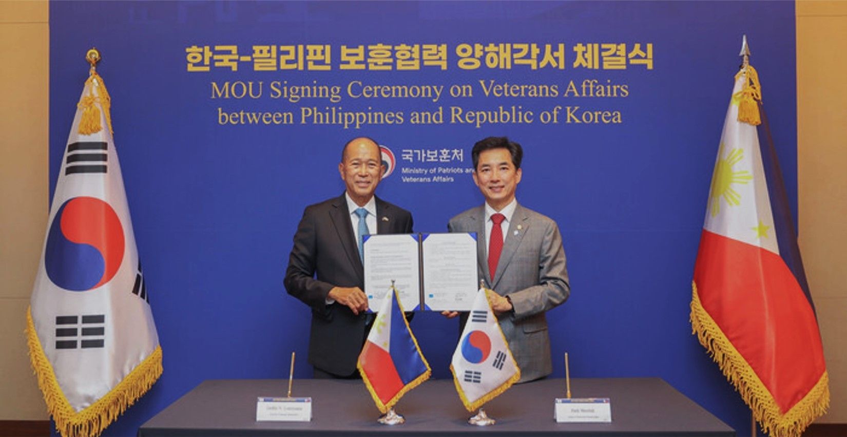 Philippines, Korea ink pact to support Korean war veterans